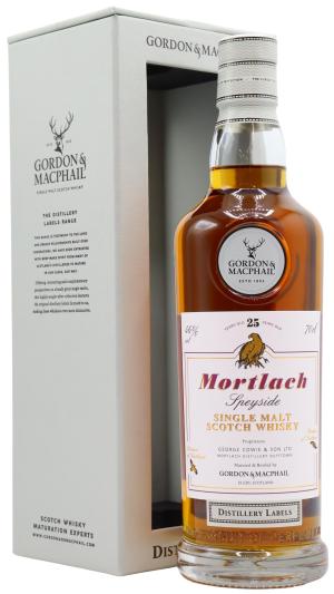 Mortlach 25 year old Gordon MacPhail Distillery Labels Single Malt Scotch Whisky 70cl 46 ABV