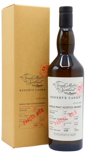 Glen Elgin 13 year old Single Malts Of Scotland Reserve Cask Parcel 8 2008 Whisky 70cl 48 ABV