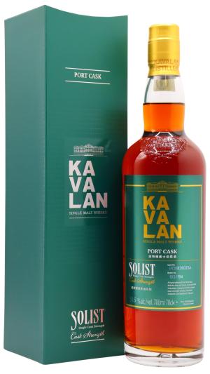 Kavalan Solist Port Single Cask 025A Whisky 70cl 586 ABV
