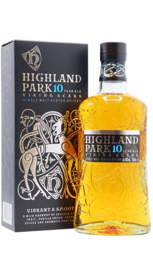 Highland Park 10 year old Viking Scars Single Malt Scotch Whisky 70cl 40 ABV