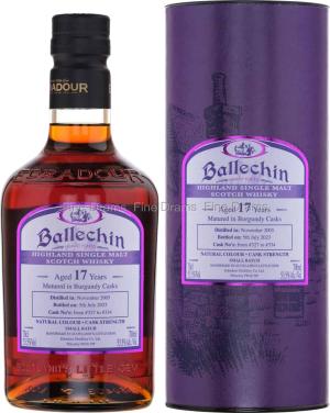 Ballechin 17 Year Old 2005 Small Batch Burgundy Cask 327 334 70 cl 535