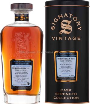 Bunnahabhain 10 Year Old 2012 Cask 900604 Signatory Cask Strength 70 cl 649