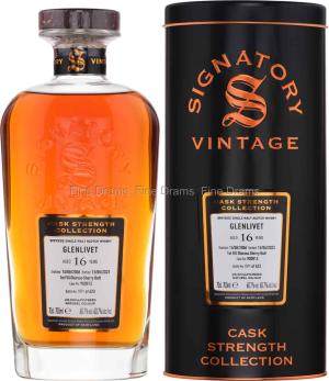 Glenlivet 16 Year Old 2006 Cask 900815 Signatory Cask Strength 70 cl 607
