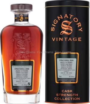 Strathmill 14 Year Old 2006 Cask 7 Signatory Cask Strength 70 cl 61