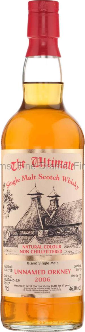 Unnamed Orkney 17 Year Old 2006 Cask DRU17A65232627 The Ultimate Whisky Company 70 cl 46