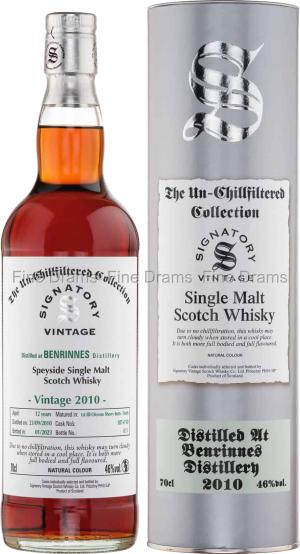 Benrinnes 12 Year Old 2010 Cask 107 110 Signatory UnChillfiltered 70 cl 46