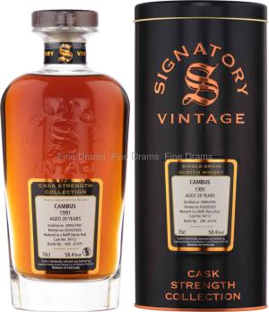 Cambus 28 Year Old 1991 Cask 34112 Signatory Cask Strength 70 cl 584