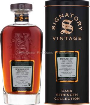 Mortlach 15 Year Old 2007 Cask 7 Signatory Cask Strength 70 cl 518