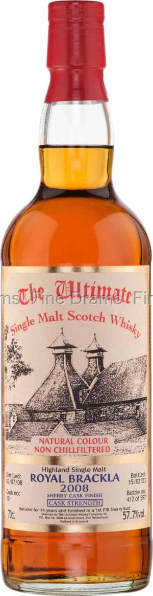 Royal Brackla 14 Year Old 2008 Cask 10 The Ultimate Whisky Company 70 cl 577
