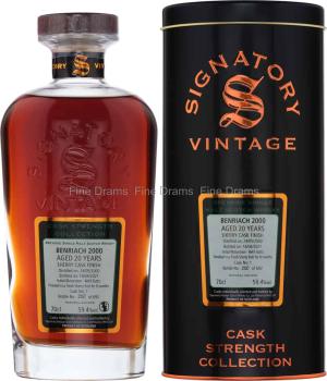 Benriach 20 Year Old 2000 Cask 1 Signatory Cask Strength 70 cl 594