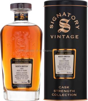 North British 31 Year Old 1991 Cask 272176 272182 Signatory Cask Strength 70 cl 542