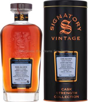 Caol Ila 11 Year Old 2010 Cask 107 Signatory Cask Strength 70 cl 571