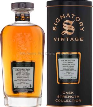 Auchroisk 26 Year Old 1996 Cask 1 Signatory Cask Strength 70 cl 487