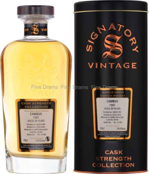Cambus 30 Year Old 1991 Cask 104228 Signatory Cask Strength 70 cl 554
