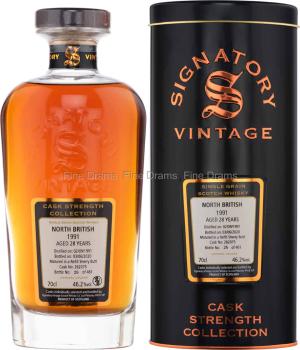 North British 28 Year Old 1991 Cask 262075 Signatory Cask Strength 70 cl 462