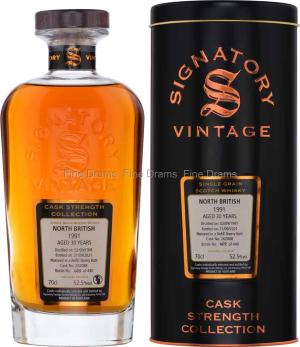 North British 30 Year Old 1991 Cask 262088 Signatory Cask Strength 70 cl 525