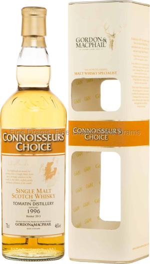 Tomatin 1996 Bottled 2013 Connoisseurs Choice Gordon MacPhail 70 cl 46