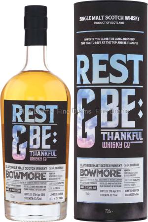 Bowmore 25 Year Old 1990 Whisky Cask 185076 Rest Be Thankful 70 cl 537