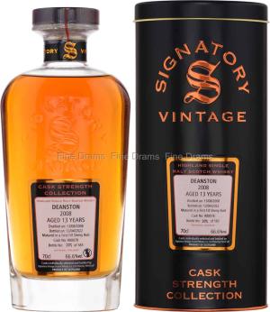 Deanston 13 Year Old 2008 Cask 900078 Signatory Cask Strength 70 cl 668