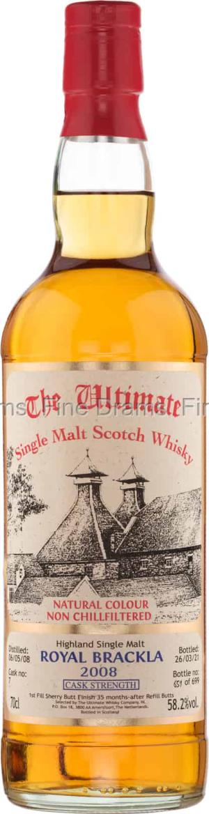 Royal Brackla 12 Year Old 2008 Cask 7 The Ultimate Whisky Company 70 cl 582