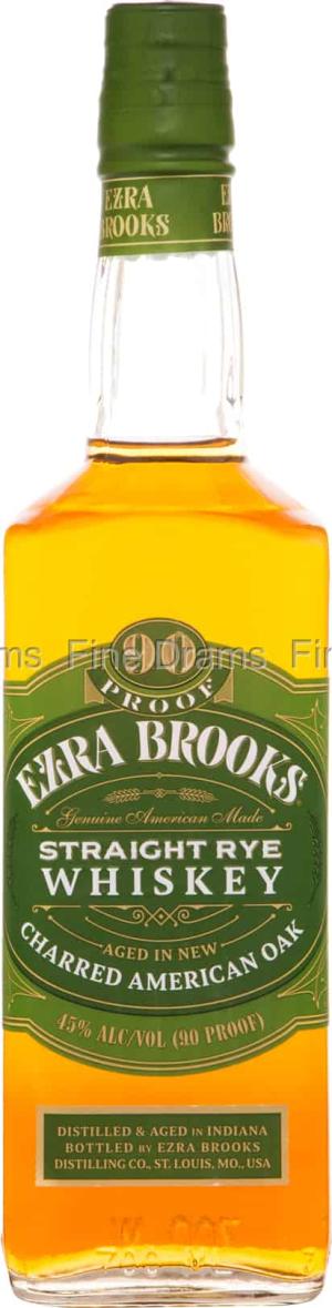Ezra Brooks Straight Rye Whiskey 70 cl 45