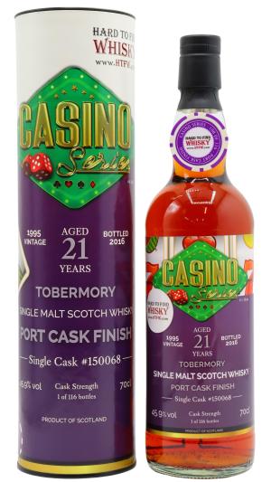 Tobermory 21 year old Casino Series Single Port Cask 150068 Slot Machine 1995 Whisky 70cl 459 ABV