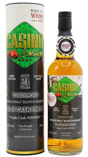 Tobermory 21 year old Casino Series Single Islay Cask 150069 Blackjack 1995 Whisky 70cl 504 ABV