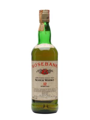 Rosebank 12 Year Old Bot1980s Lowland Single Malt Scotch Whisky