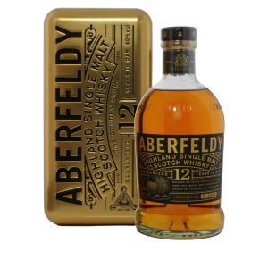 Aberfeldy 12 Year Old Gold Tin Highland Single Malt Scotch Whisky 70cl