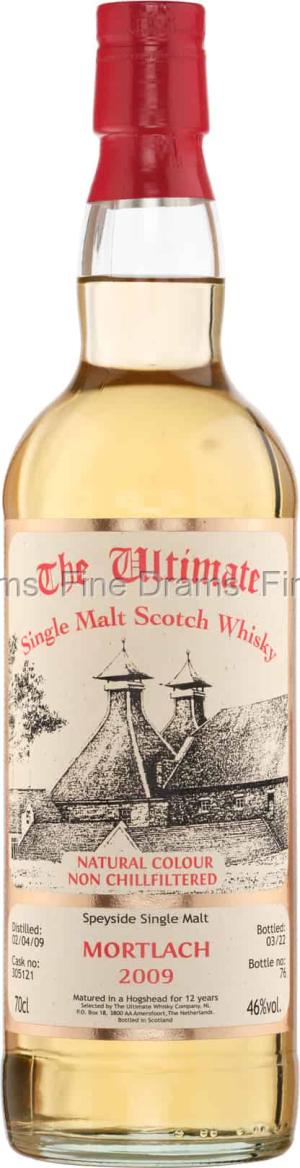Mortlach 12 Year Old 2009 Cask 305121 The Ultimate Whisky Company 70 cl 46
