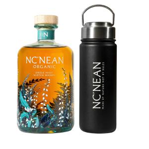 NcNean Organic Flask Gift Set Exclusive Highland Single Malt Scotch Whisky 70cl