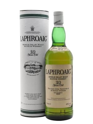 Laphroaig 10 Year Old Bot1990s Post Royal Warrant Islay Whisky