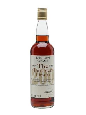 Oban Bicentenary 16 Year Old Bot1994 Sherry Cask Managers Dram Highland Whisky