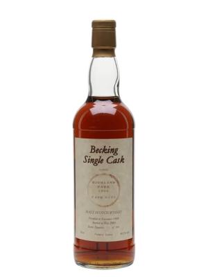 Highland Park 1968 34 Year Old Becking AG Island Whisky