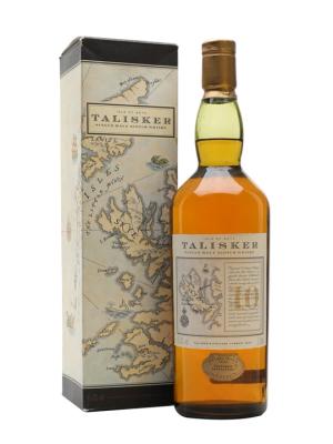 Talisker 10 Year Old Map Label Island Single Malt Scotch Whisky