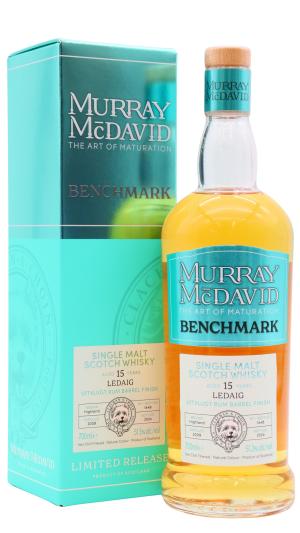 Ledaig 15 year old Murray McDavid Benchmark Uitvlugt Rum Cask Finish 2009 Whisky 70cl 513 ABV