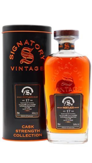 Mortlach 17 year old Signatory Vintage Symingtons Choice Single Cask 205 2007 Whisky 70cl 566 ABV