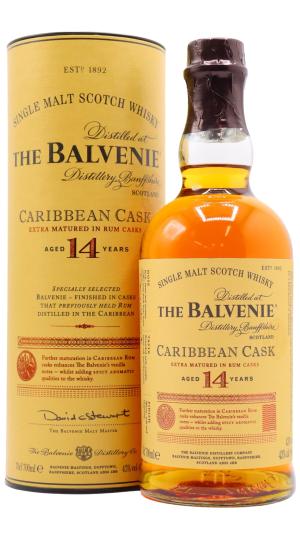 Balvenie 14 year old Caribbean Cask Single Malt Scotch Whisky 70cl 43 ABV