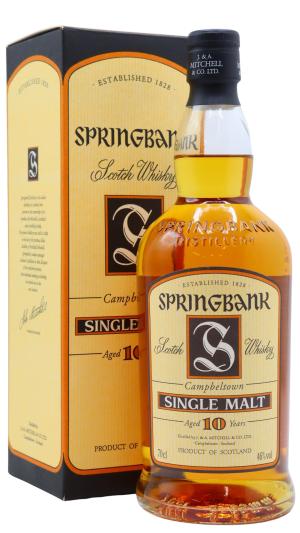 Springbank 10 year old Campbeltown Single Malt Whisky 70cl 46 ABV Old Bottling