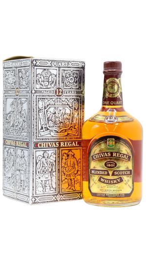 Chivas Regal 12 year old One Quart Premium Blended Scotch Whisky 946cl 43 ABV 1980s Bottling