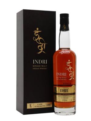 Indri Dru Ex Bourbon Cask Strength Single Malt Indian Whisky