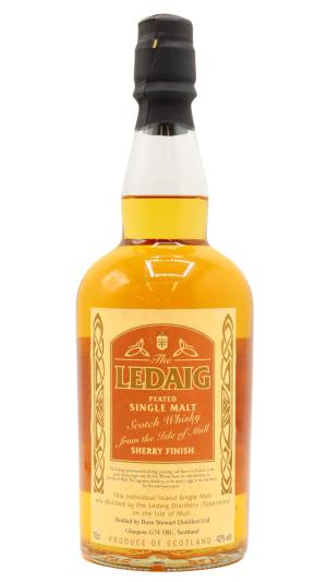 Ledaig Peated Single Malt Sherry Finish Whisky 70cl 42 ABV 1990s Bottling