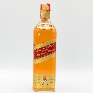 Johnnie Walker Scotch Whisky Red Label Wax Vitale Italian Import 1970s