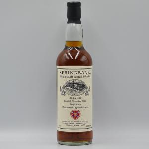 Springbank 21 Year Old Whisky Hearts FC Chairwomans Special Reserve