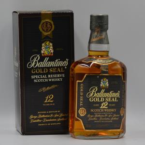 Ballantines 12 Year Old Blended Scotch Gold Seal 1980s