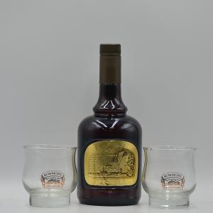 Bowmore 12 Year Old Islay Whisky Dumpy 2 Glasses 1980s 75cl
