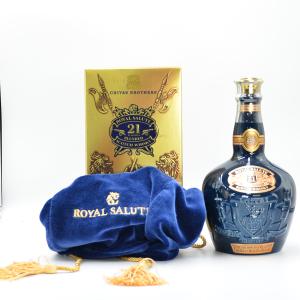 Chivas Royal Salute 21 Year Old Scotch Sapphire Flagon 2010s
