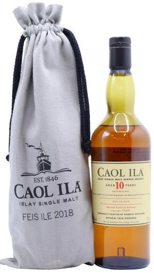Caol Ila 10 year old Feis Ile 2018 Islay Single Malt Scotch Whisky 70cl 582 ABV