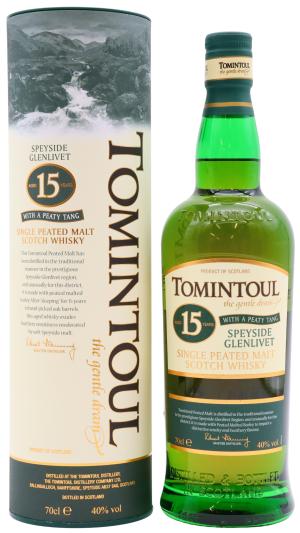Tomintoul 15 year old Peaty Tang Speyside Single Malt Scotch Whisky 70cl 40 ABV