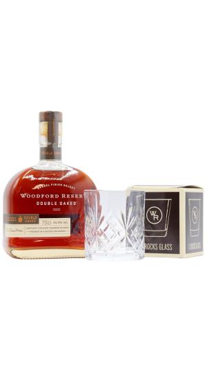 Woodford Reserve Double Oaked Kentucky Straight Bourbon Whiskey 70cl 432 ABV Includes Branded Glass